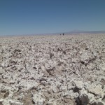 Endless salt flats in the Atacama Desert worse than coral for running Camo