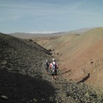 Gobi The snow capped Tian Shan mountain range very much in the distance