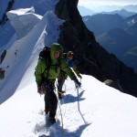 The Rocheforte Arete on theunbelieveable knife edge ridge