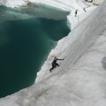 french alps camo learning to climb ice on the mer de glace