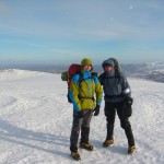 scottish winter climbing summit of cairn gorm